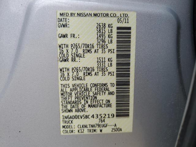2011 NISSAN FRONTIER S  