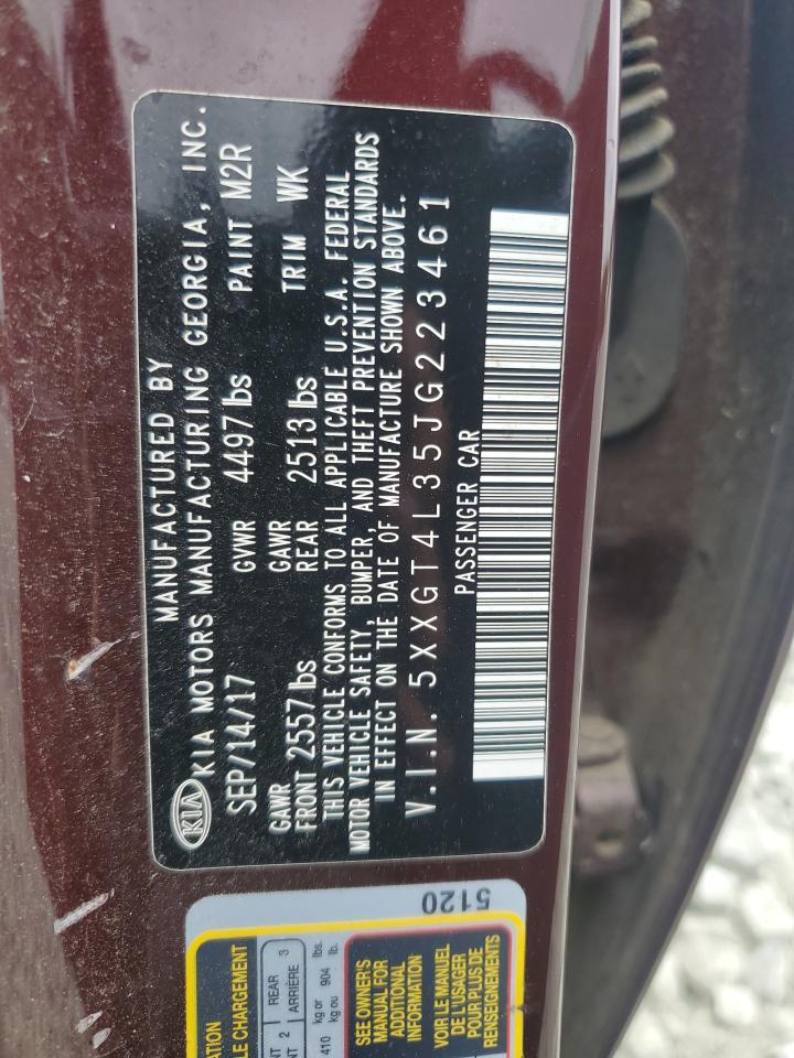 2018 Kia Optima Lx VIN: 5XXGT4L35JG223461 Lot: 69658055