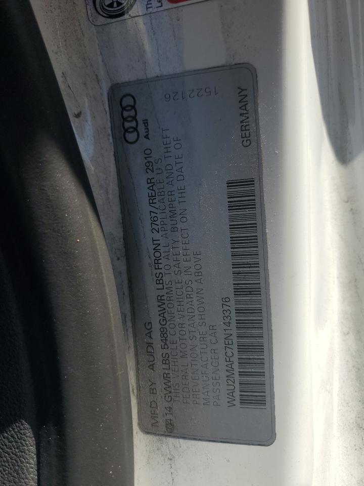 2014 Audi A7 Prestige VIN: WAU2MAFC7EN143376 Lot: 67398055