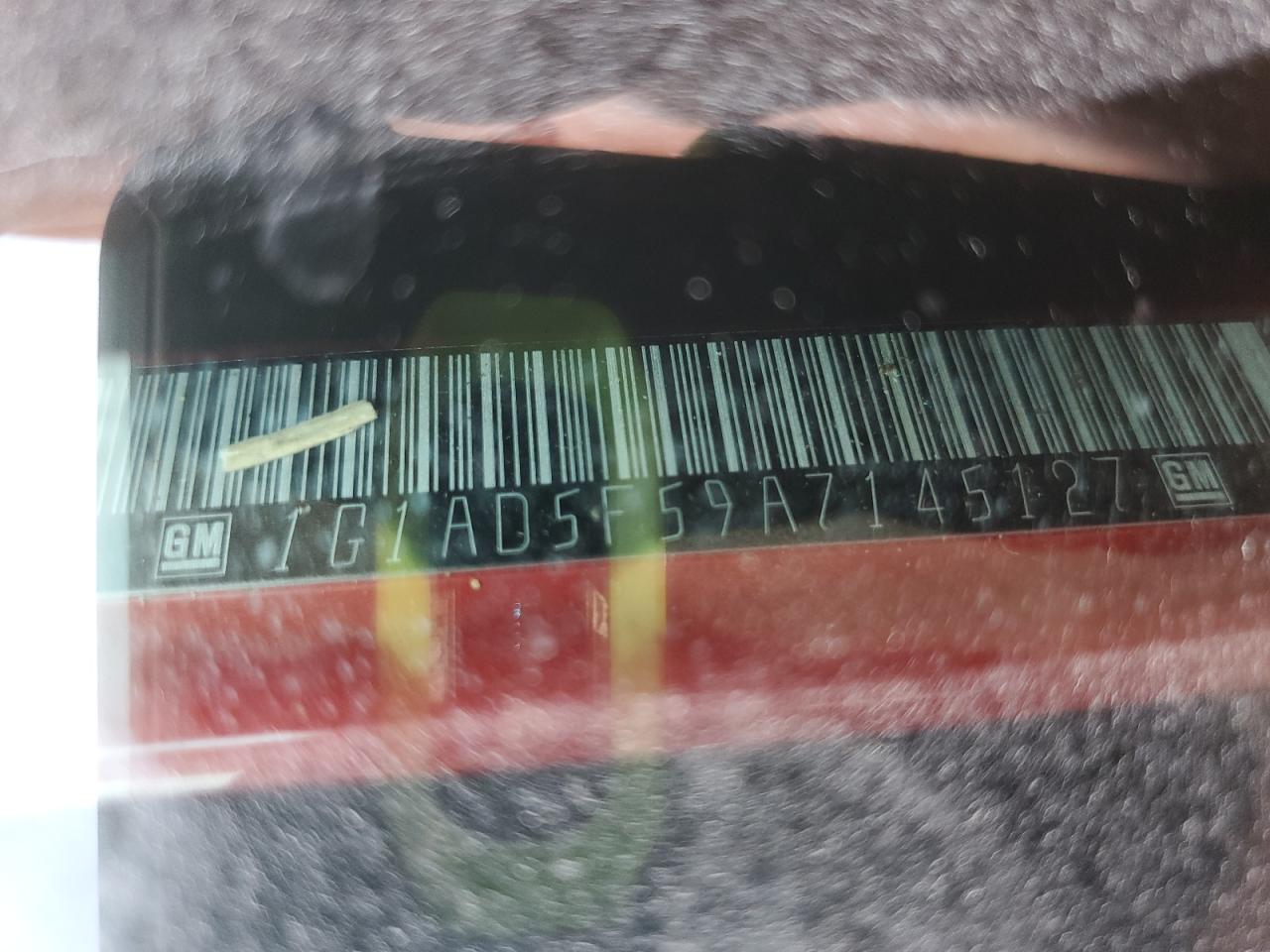 2010 Chevrolet Cobalt 1Lt VIN: 1G1AD5F59A7145127 Lot: 70285965