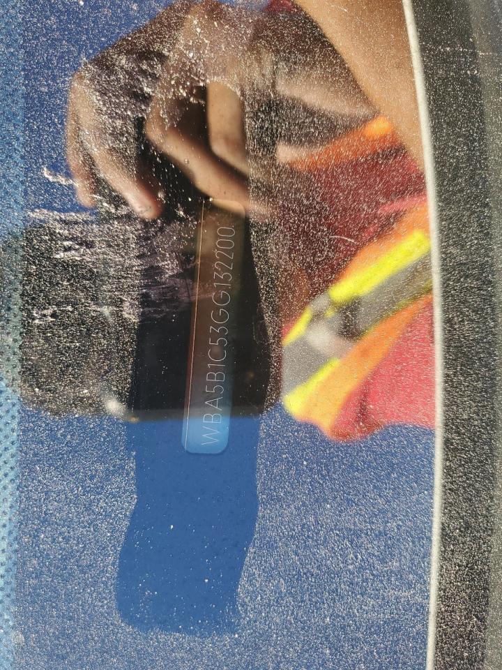 2016 BMW 535 I VIN: WBA5B1C53GG132200 Lot: 70558625