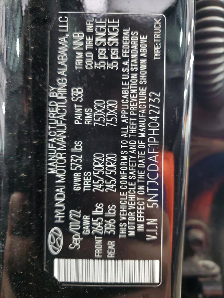 2023 Hyundai Santa Cruz Night VIN: 5NTJCDAF1PH042732 Lot: 70422215