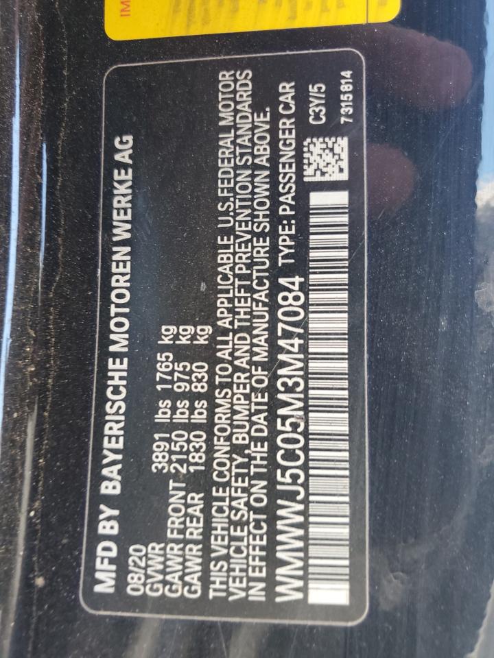 2021 Mini Cooper S VIN: WMWWJ5C05M3M47084 Lot: 67148875