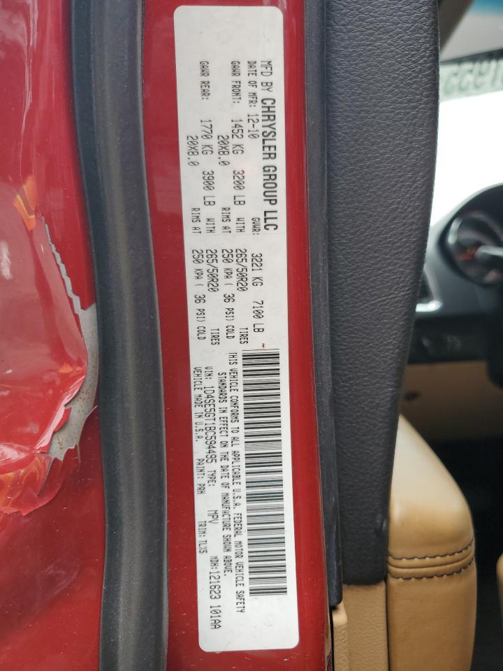 2011 Dodge Durango Citadel VIN: 1D4SE5GT1BC594495 Lot: 68537955