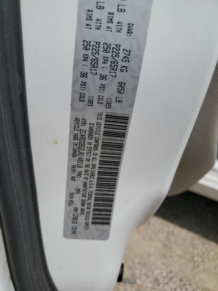 2018 Dodge Grand Caravan Se VIN: 2C4RDGBG2JR148110 Lot: 70198185