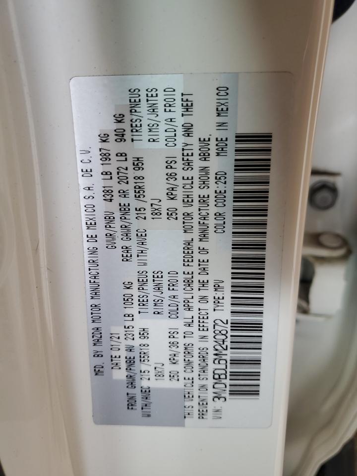 2021 Mazda Cx-30 Premium VIN: 3MVDMBDL6MM240872 Lot: 70698415