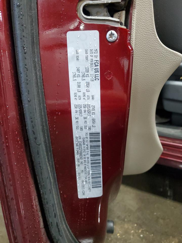 2019 Dodge Grand Caravan Sxt VIN: 2C4RDGCG7KR802342 Lot: 70141075