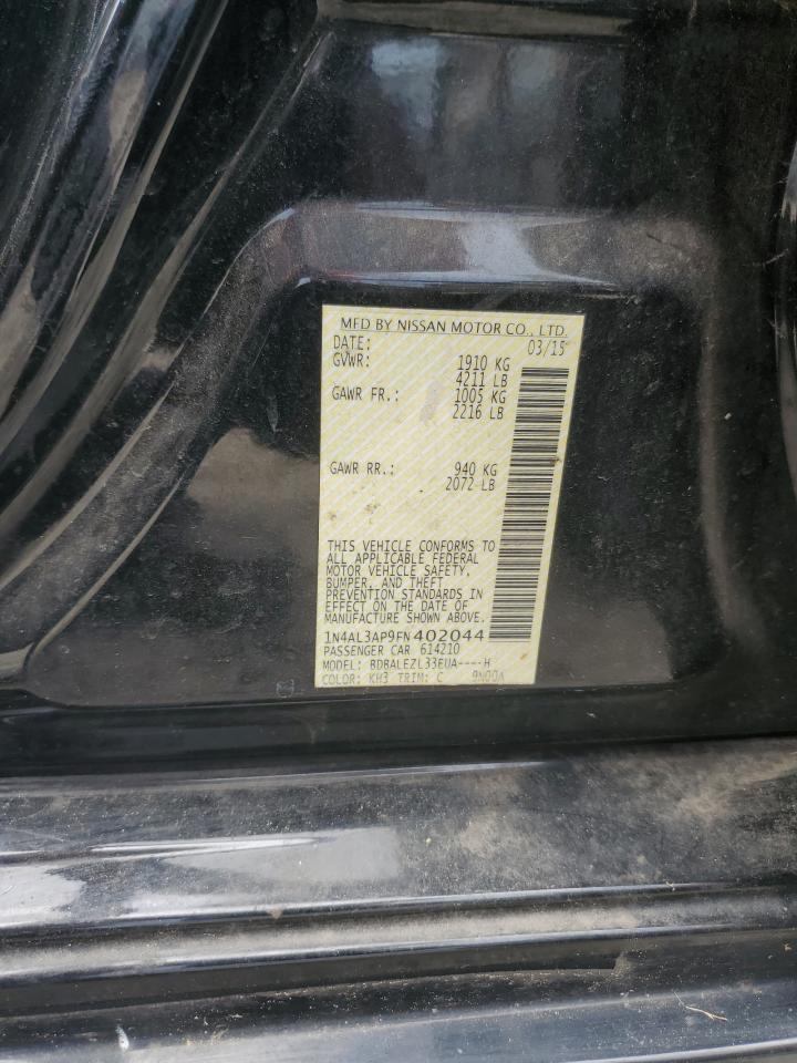 2015 Nissan Altima 2.5 VIN: 1N4AL3AP9FN402044 Lot: 67521945