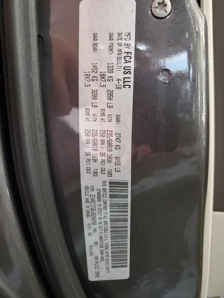 2018 Chrysler Pacifica Touring Plus VIN: 2C4RC1FG0JR294998 Lot: 70381845