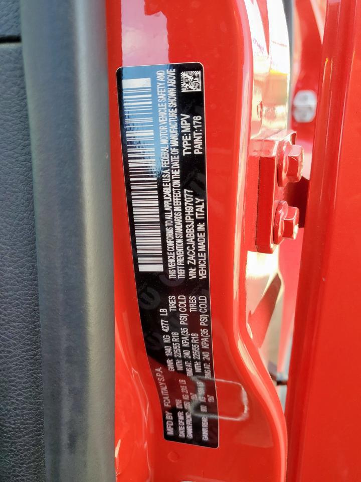 2018 Jeep Renegade Latitude VIN: ZACCJABB3JPH97077 Lot: 66566645