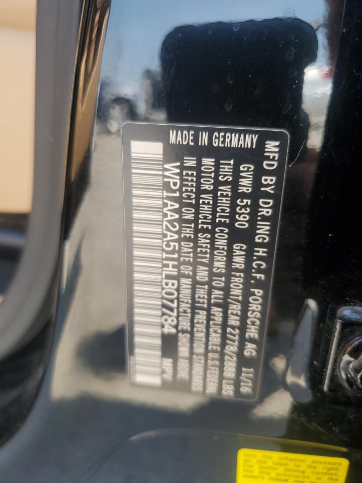 2017 Porsche Macan VIN: WP1AA2A51HLB07784 Lot: 69349745