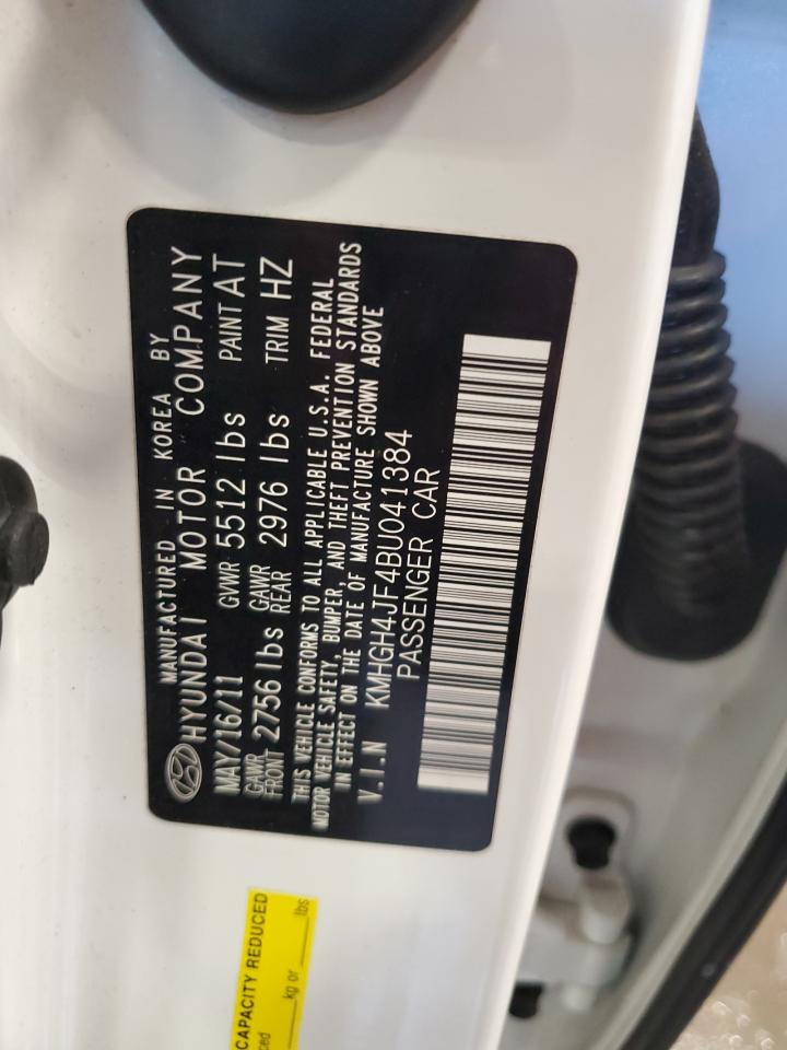 2011 Hyundai Equus Signature VIN: KMHGH4JF4BU041384 Lot: 68520595