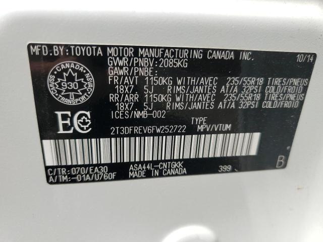 2015 TOYOTA RAV4 LIMITED  