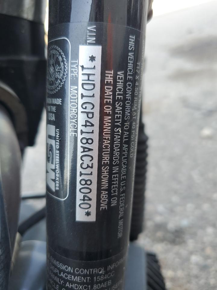 2010 Harley-Davidson Fxdwg VIN: 1HD1GP418AC318040 Lot: 69853125