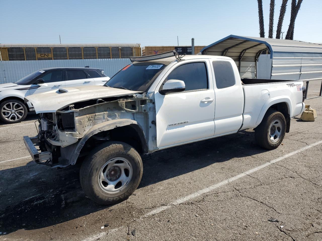 2016 Toyota Tacoma Access Cab white null gas 5TFRZ5CN5GX014074 photo #1
