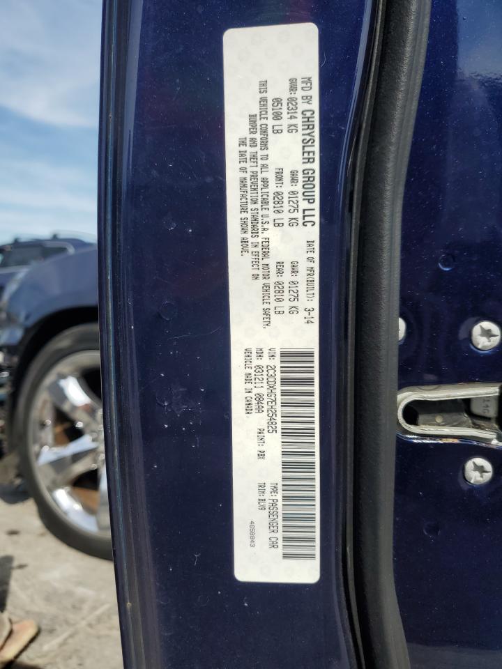 2014 Dodge Charger Sxt VIN: 2C3CDXHG7EH254825 Lot: 69945675