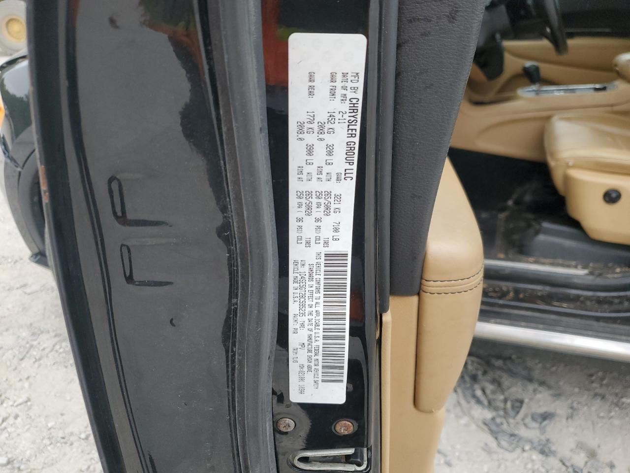 2011 Dodge Durango Citadel VIN: 1D4SE5GT2BC595235 Lot: 67196525