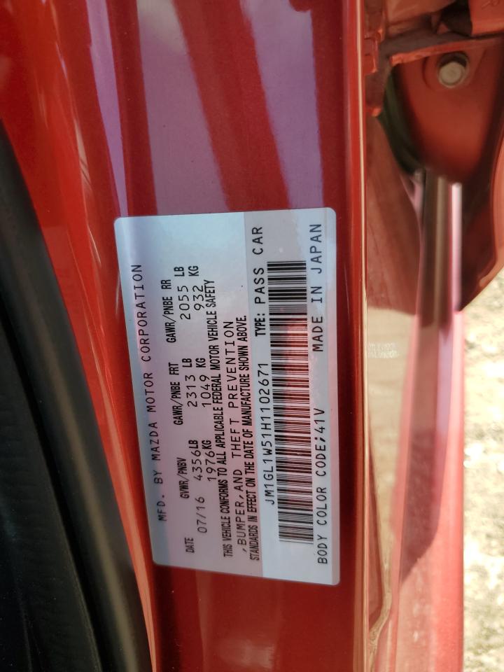 2017 Mazda 6 Grand Touring VIN: JM1GL1W51H1102671 Lot: 68742545