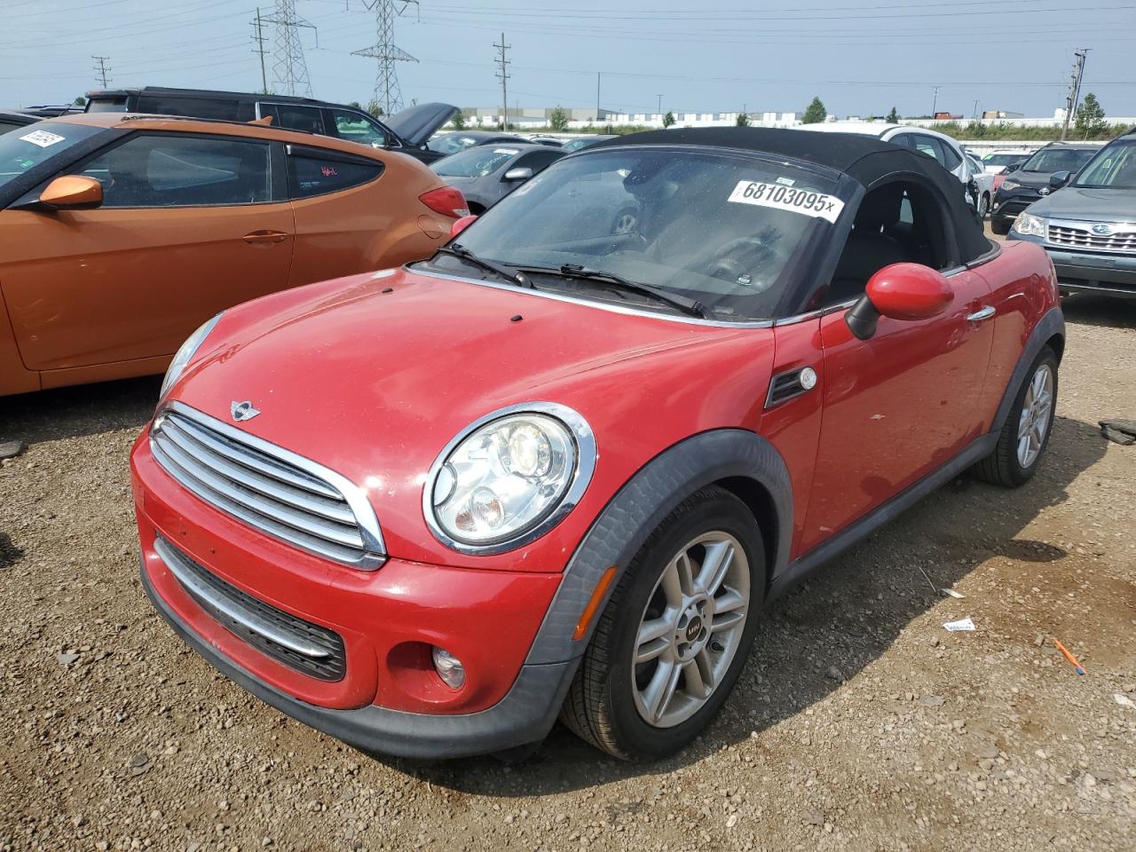 2012 Mini Cooper Roadster red null gas WMWSY1C5XCT429130 photo #1