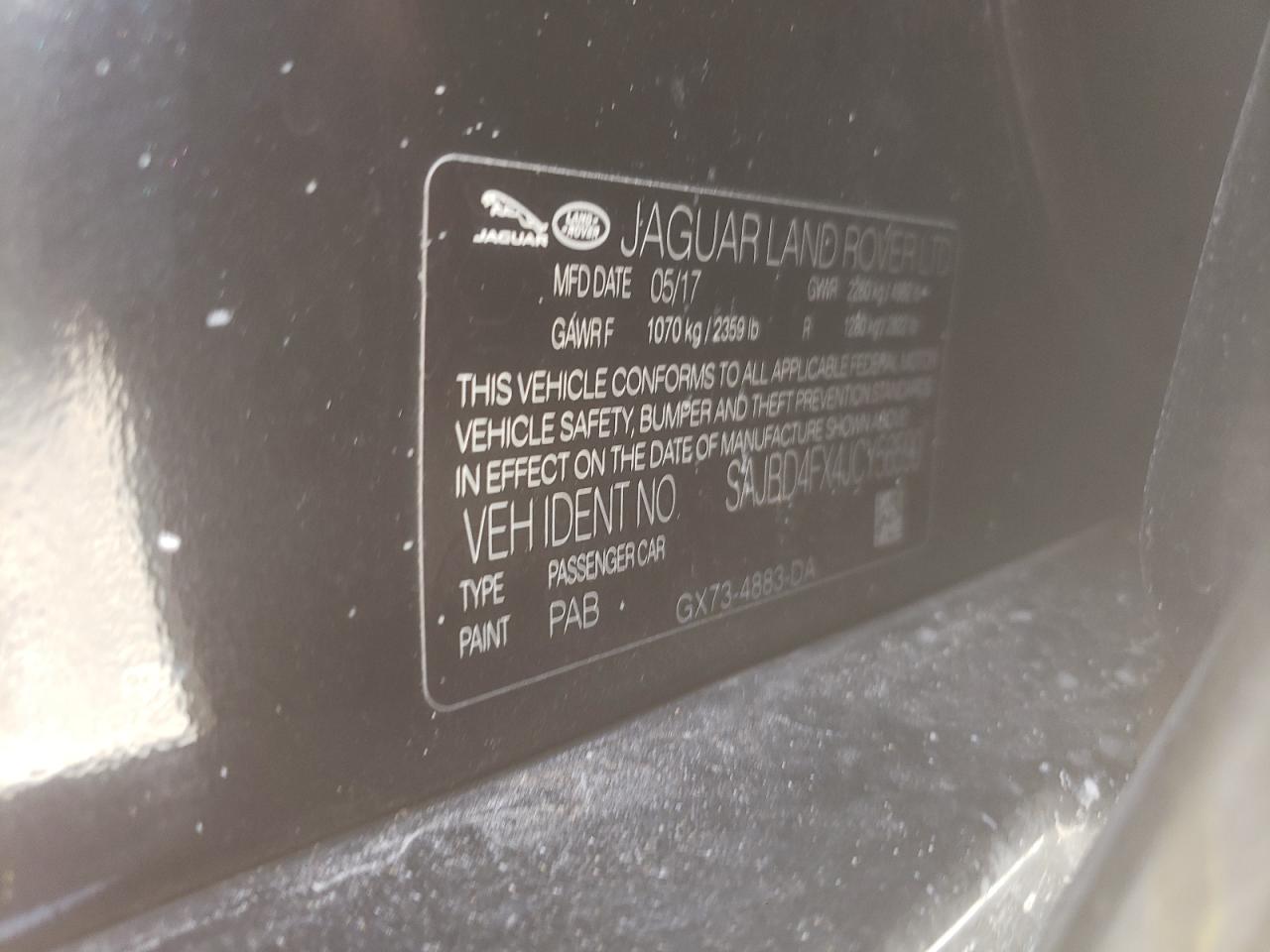 2018 Jaguar Xf Premium VIN: SAJBD4FX4JCY56590 Lot: 70760105