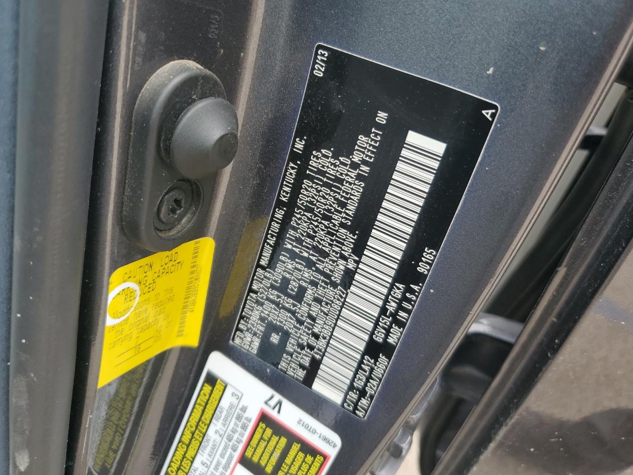 2013 Toyota Venza Le VIN: 4T3BK3BB9DU088227 Lot: 68278335