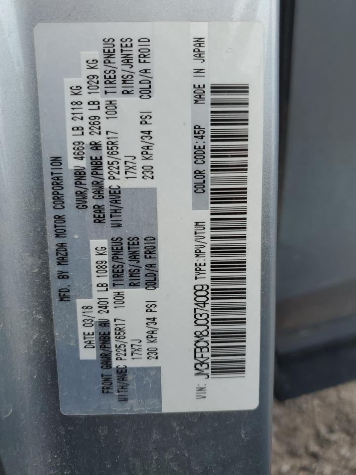 2018 Mazda Cx-5 Touring VIN: JM3KFBCM8J0374009 Lot: 68943665