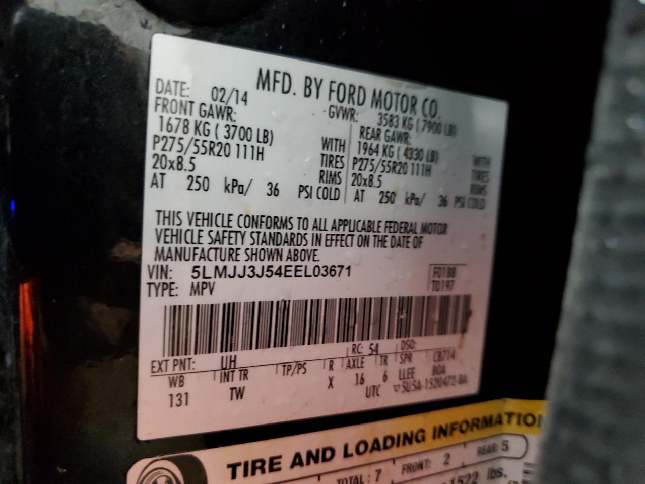 2014 Lincoln Navigator L VIN: 5LMJJ3J54EEL03671 Lot: 69425465