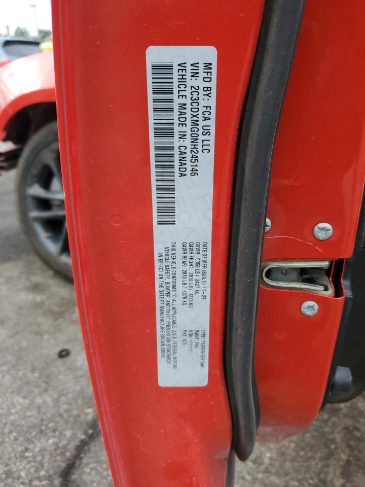 2022 Dodge Charger Gt VIN: 2C3CDXMG0NH245146 Lot: 70937055