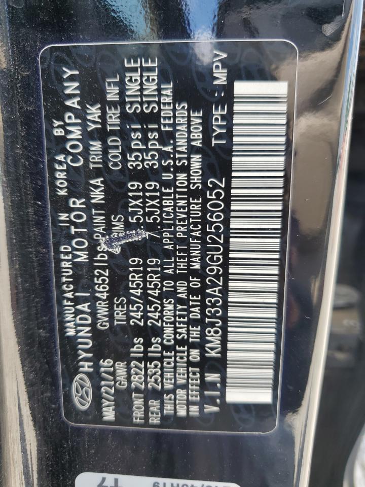 KM8J33A29GU256052 2016 Hyundai Tucson Limited