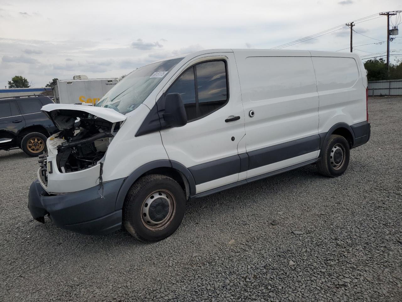 2017 Ford Transit T-150 white van gas 1FTYE1ZM6HKA77438 photo #1