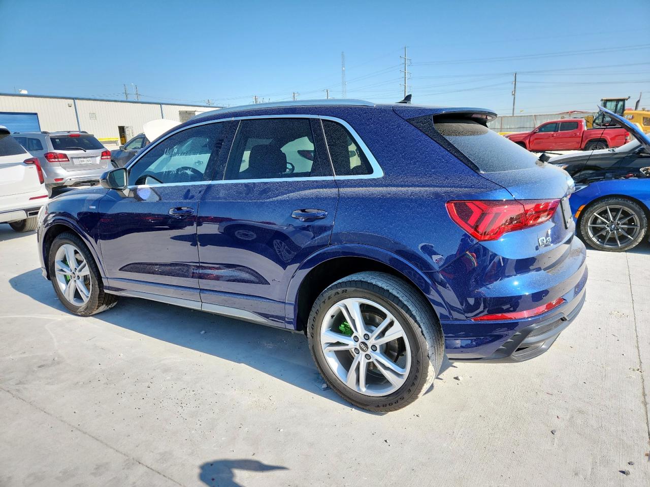 2022 Audi Q3 Premium Plus S Line 45 blue null gas WA1EECF38N1020535 photo #3