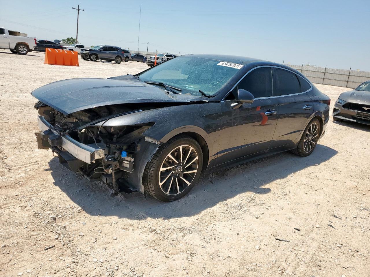 2021 Hyundai Sonata Limited black null gas 5NPEH4J25MH099946 photo #1