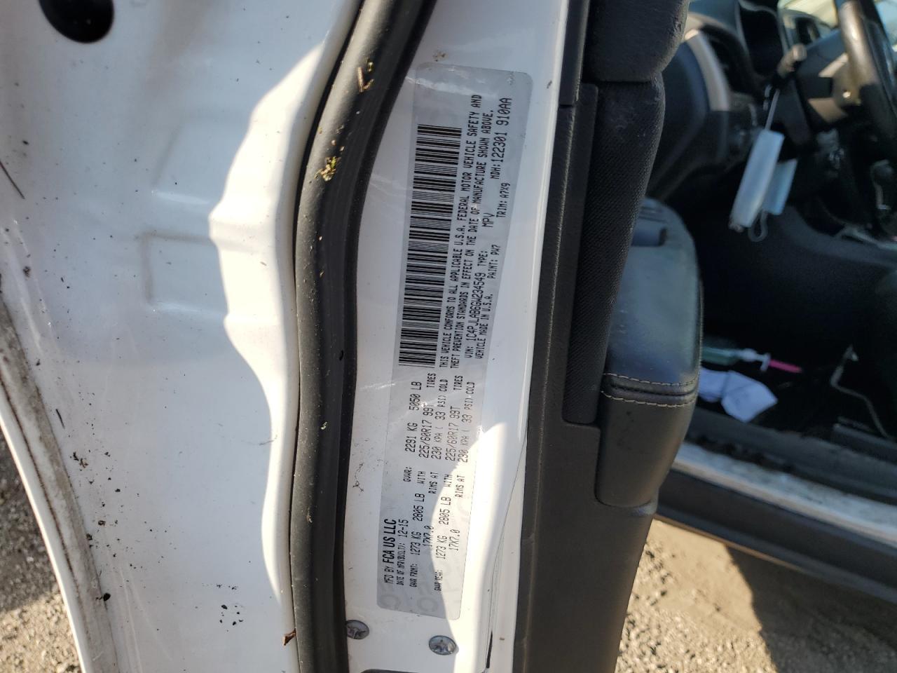 2016 Jeep Cherokee Sport VIN: 1C4PJLAB6GW234549 Lot: 70368005