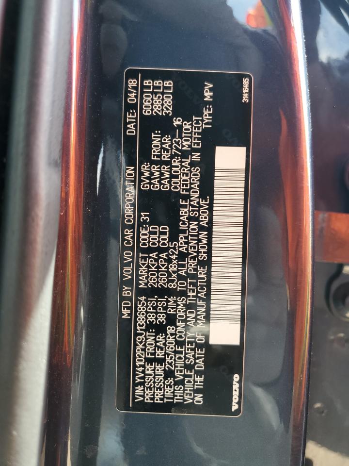 2018 Volvo Xc90 T5 VIN: YV4102PK9J1386854 Lot: 69350785