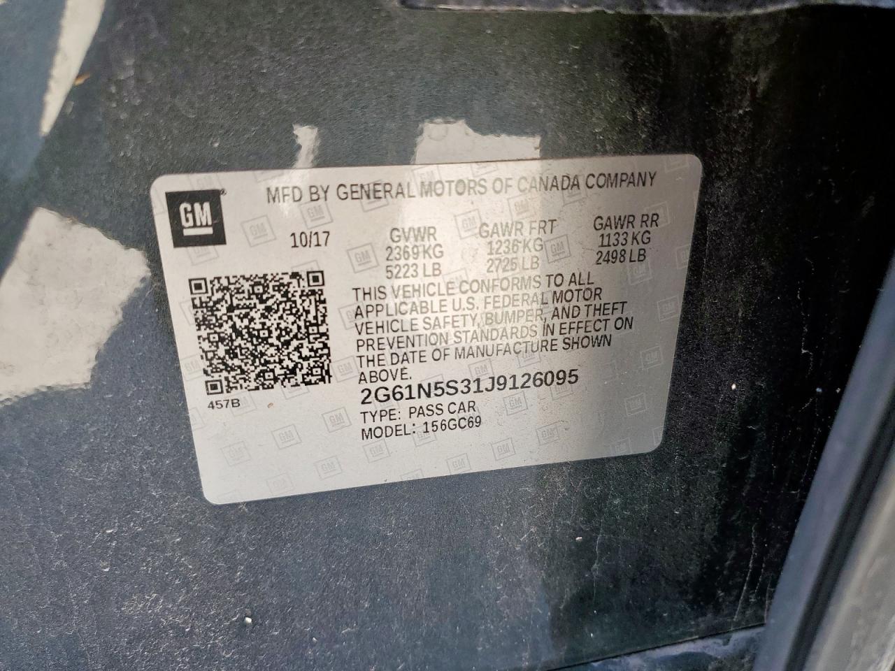 2018 Cadillac Xts Luxury VIN: 2G61N5S31J9126095 Lot: 71213175