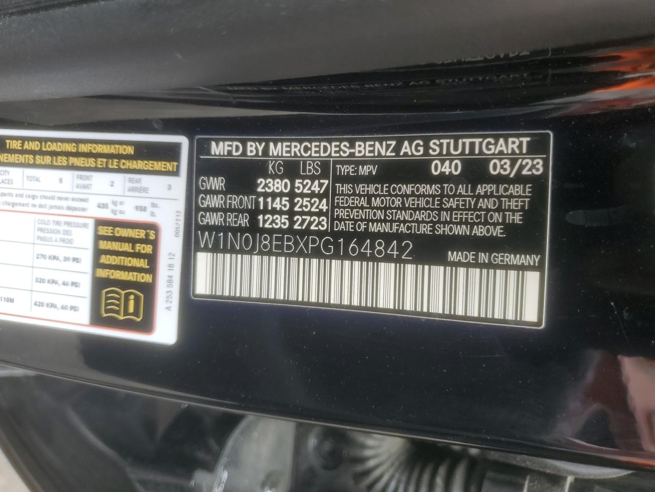 2023 Mercedes-Benz Glc Coupe 300 4Matic VIN: W1N0J8EBXPG164842 Lot: 70407775