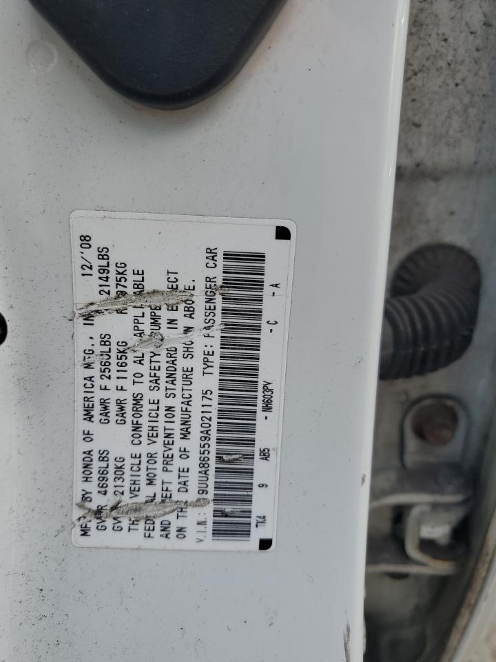 2009 Acura Tl VIN: 19UUA86559A021175 Lot: 70744355