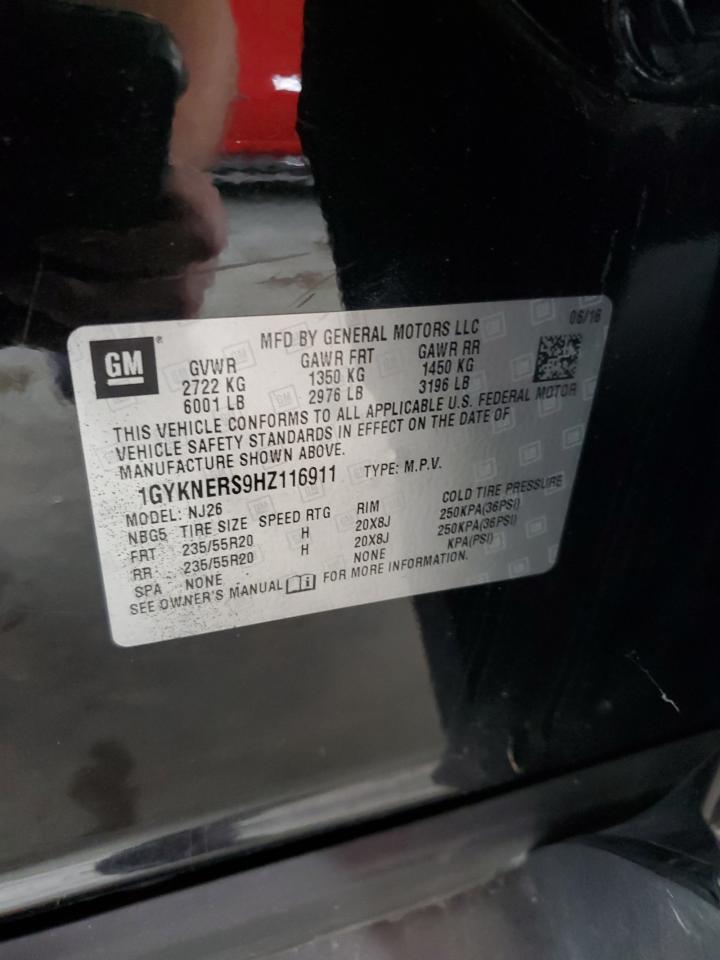 2017 Cadillac Xt5 Premium Luxury VIN: 1GYKNERS9HZ116911 Lot: 66906125