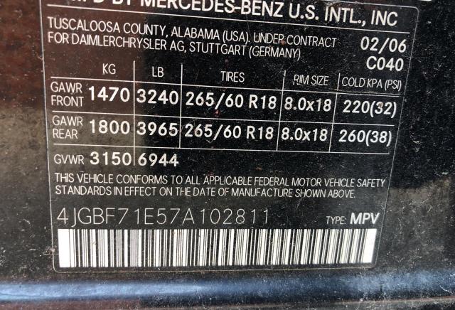 2007 MERCEDES-BENZ GL 450 4MATIC  