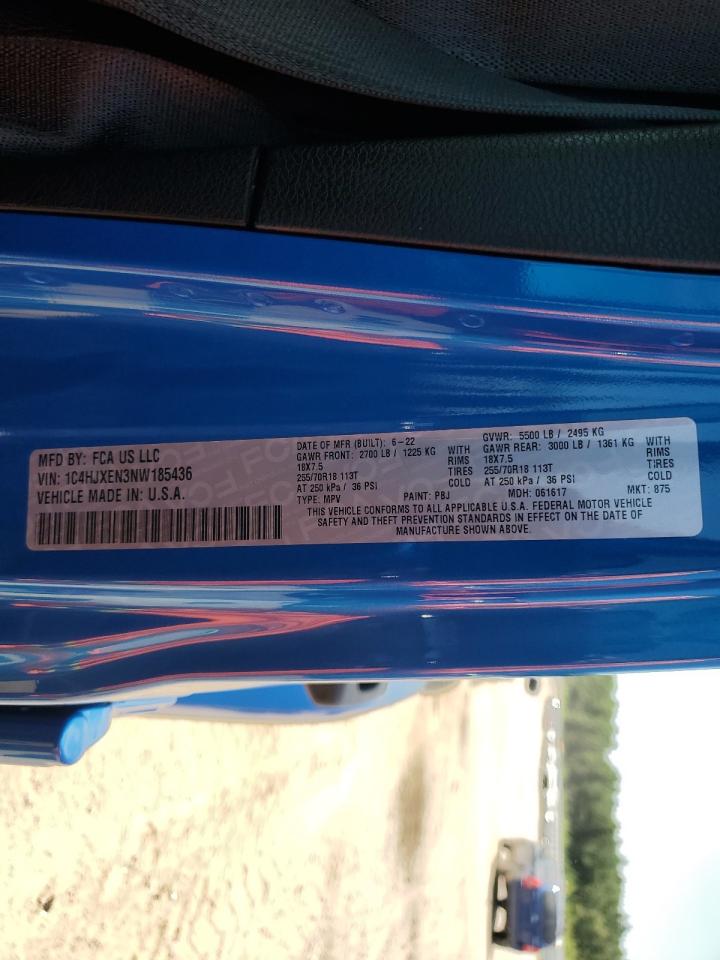 2022 Jeep Wrangler Unlimited Sahara VIN: 1C4HJXEN3NW185436 Lot: 68895655
