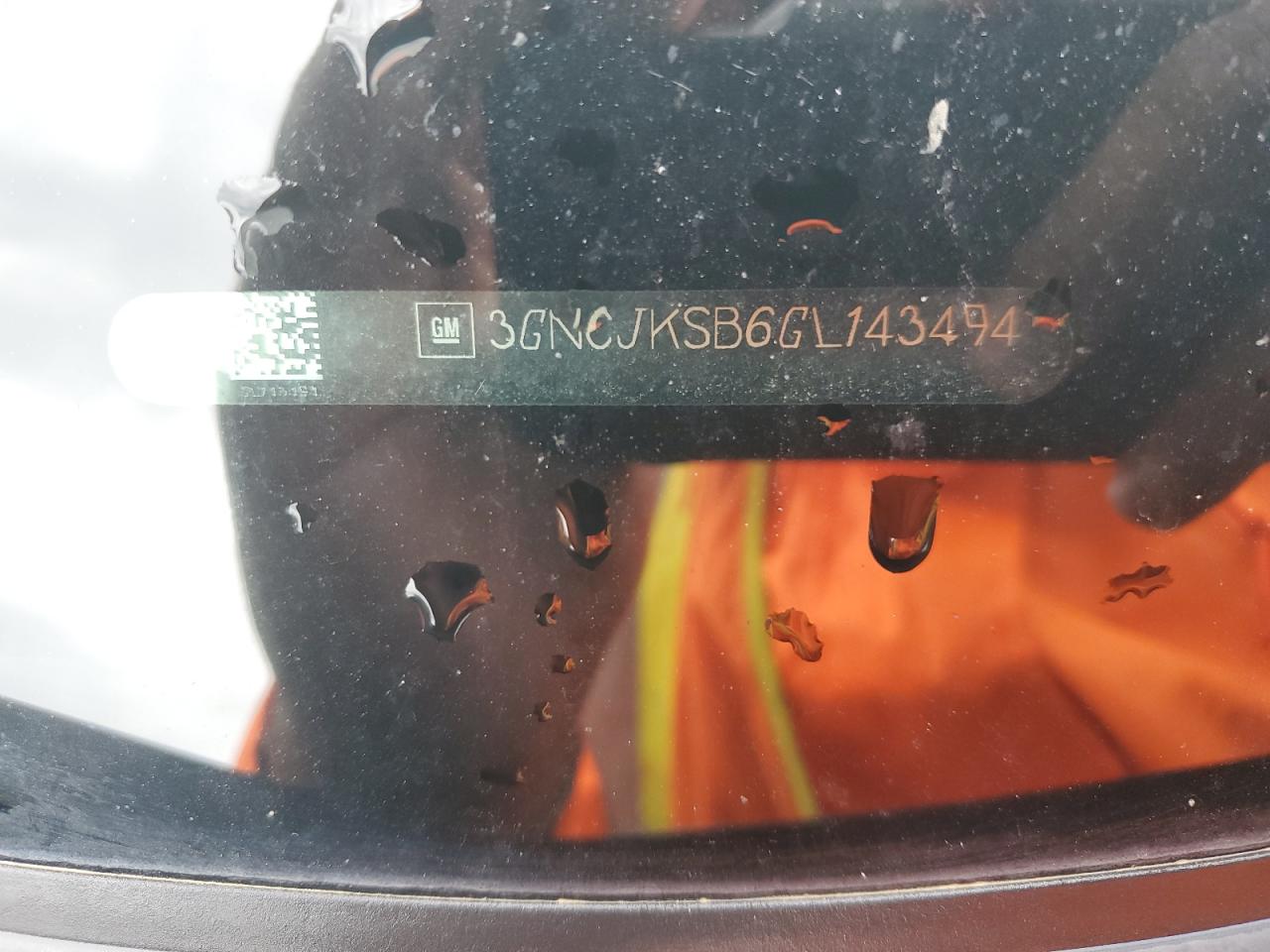 2016 Chevrolet Trax Ls VIN: 3GNCJKSB6GL143494 Lot: 69785355