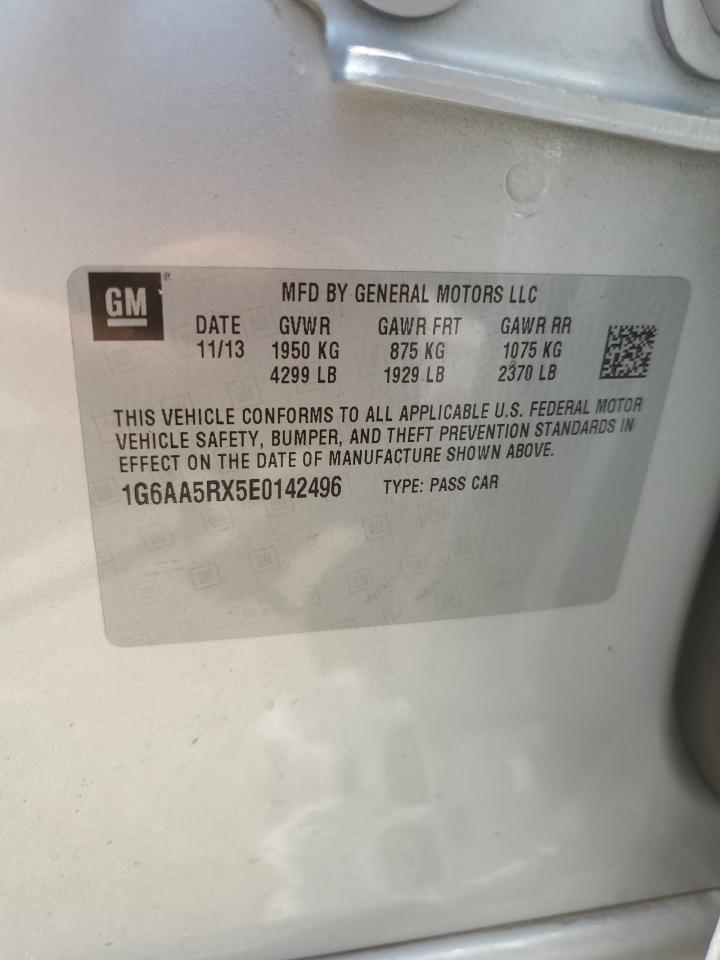 2014 Cadillac Ats VIN: 1G6AA5RX5E0142496 Lot: 69453725