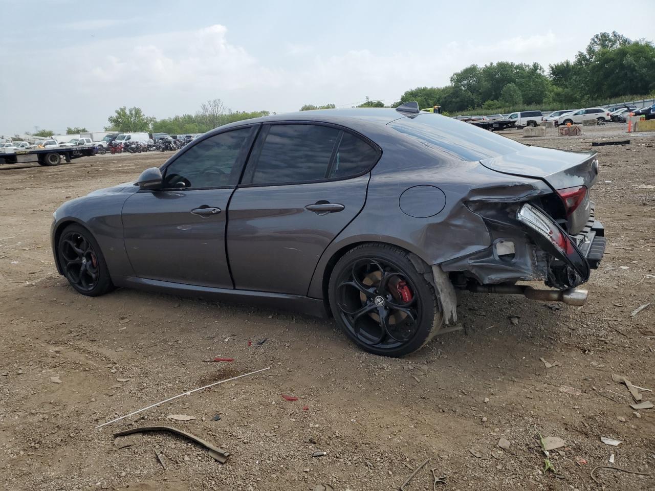 2020 Alfa Romeo Giulia Ti grey null gas ZARFAMBN5L7636907 photo #3