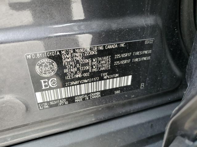 2022 TOYOTA RAV4 XLE  