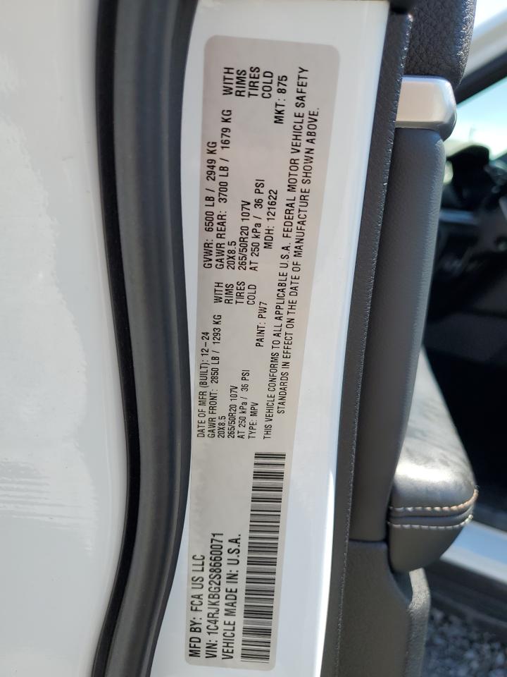 2025 Jeep Grand Cherokee L Limited VIN: 1C4RJKBG2S8660071 Lot: 70662735