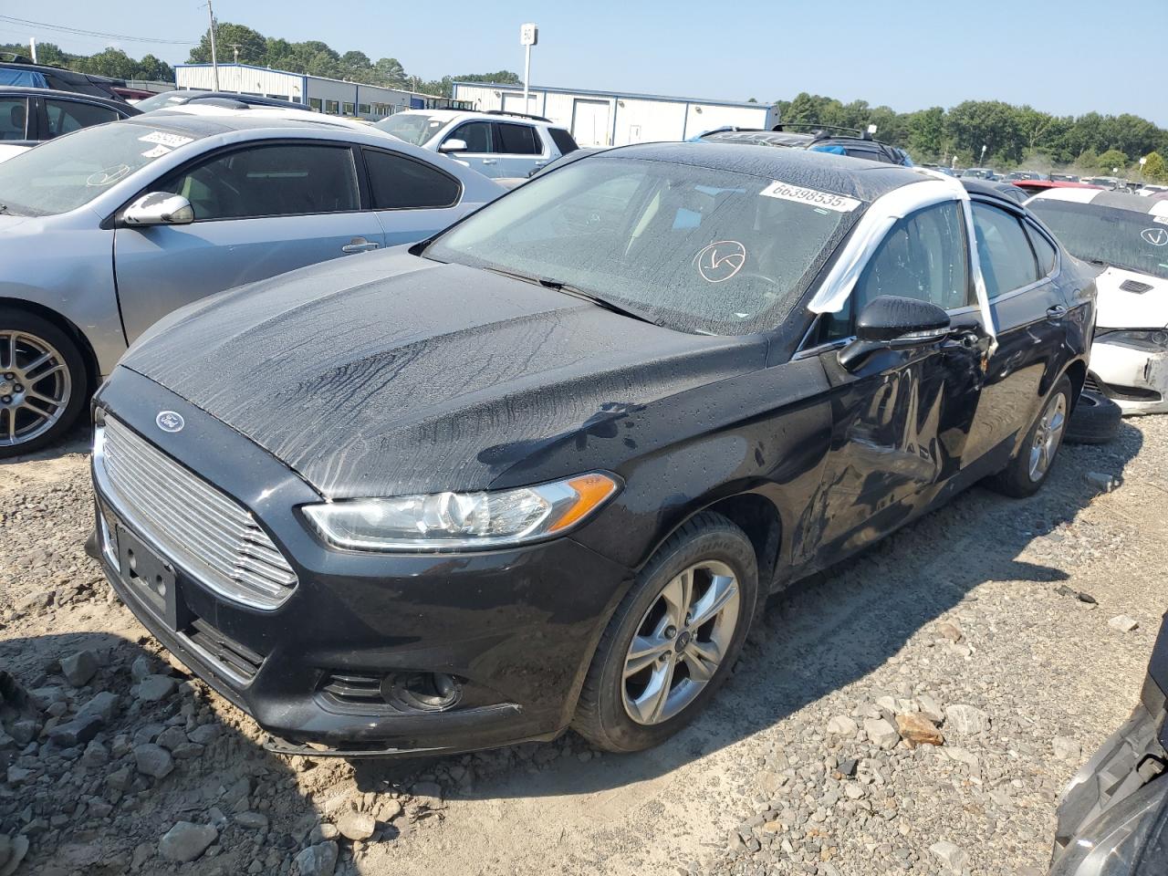 2016 Ford Fusion Titanium black sedan gas 3FA6P0K99GR151341 photo #1