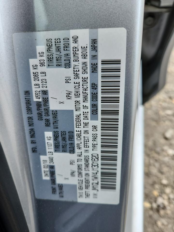 2018 Mazda 6 Grand Touring Reserve VIN: JM1GL1WY4J1301620 Lot: 71089355