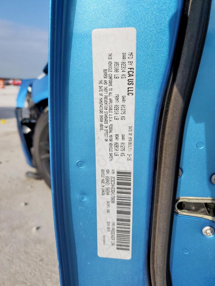 2016 Dodge Charger Sxt VIN: 2C3CDXHG3GH179690 Lot: 70814695