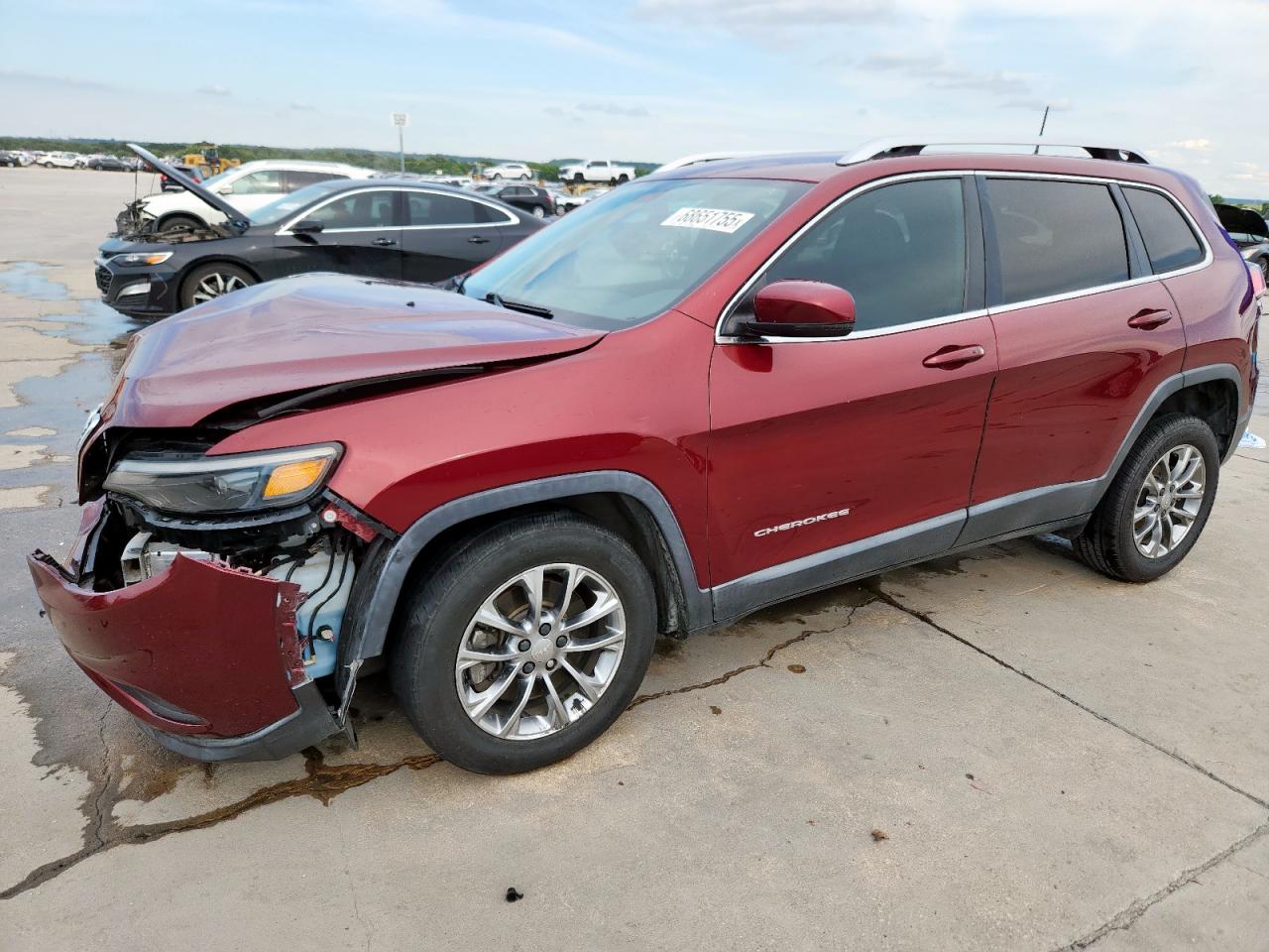 2019 Jeep Cherokee Latitude Plus brown null gas 1C4PJLLB7KD479118 photo #1