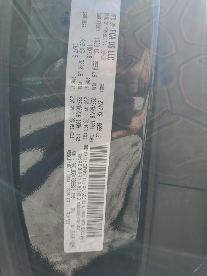 2019 Chrysler Pacifica Touring L VIN: 2C4RC1BG9KR569808 Lot: 70360685